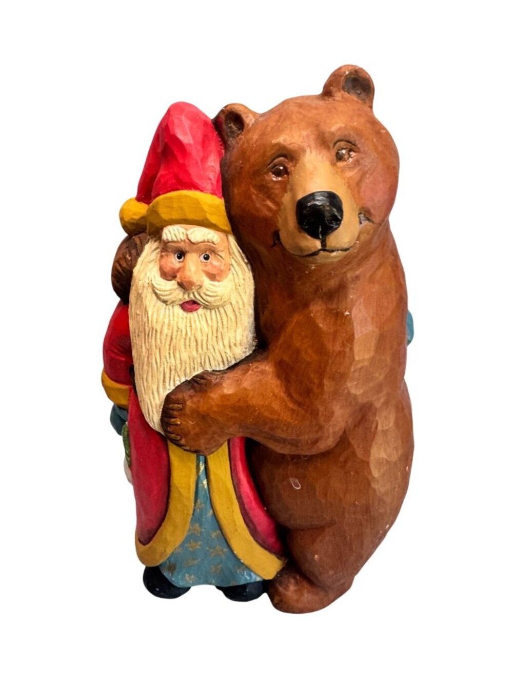 House Of Hatten Santa Hugging Bear Figure Susan Smith 1996 LE 2536/5000 - Picture 2 of 7